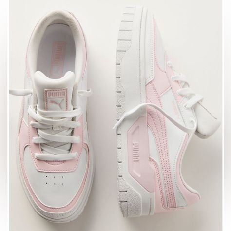 Size: 7.5 Color: Puma White - Whisp Of Pink New In Box Dream Sneakers, Broken Iphone, Puma Cali, Pink Pumas, Oc Outfits, Pretty Shoes Sneakers, Shoes Puma, Puma White, Stylish Clothes