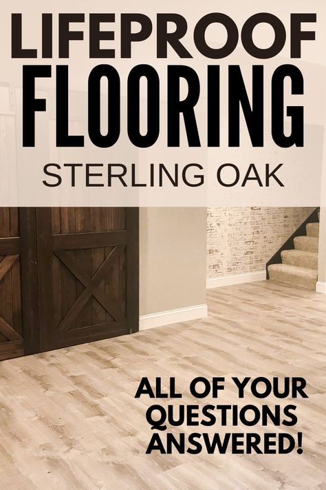 Lifeproof Baileys Beach Oak, Sterling Oak Lifeproof, Flooring Ideas For Basement, Life Proof Carpet, Lifeproof Sterling Oak, Sterling Oak Vinyl Flooring Lifeproof, Life Proof Vinyl Flooring Colors, Affordable Flooring Ideas, Lifeproof Vinyl Flooring Colors