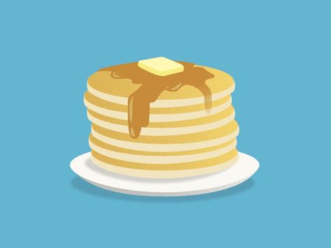 Happy Pancake Tuesday! by Steph Truong on Dribbble Pancake Tuesday, Patch Ideas, Global Community, Pancakes, Cake