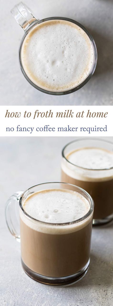 Frothing Milk At Home, How To Make Fancy Coffee At Home, Coffee With Frothed Milk At Home, How To Froth Milk At Home, Fancy Coffee At Home, Froth Milk At Home, Frothed Milk Recipes, Milk Frother Recipes, Frother Recipes