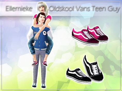 Ellemieke's Oldskool Vans for Teen Guys Sims 3 Shoes, Kids Maxi, Sims 4 Cc Kids Clothing, Cc Shoes, Disney With A Toddler, Sims 4 Cc Shoes, Sims 4 Cc Skin, Sims 4 Cc, Maxis Match