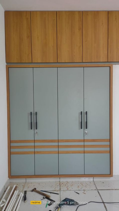 Cupboard Colors Bedroom Modern, Full Wall Almirah Designs, Wardrobe Sunmica Colour Combination, Kapat Design Modern, Walldrop Design New, Wodrob Design Simple, Shutter Wardrobe Designs, Wadrobe Clothes Design Bedroom Indian, Marble Laminate Wardrobe