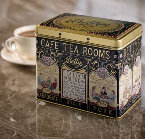 This Tea Caddy, £7.95. | 28 Essential Gifts For Tea Lovers Bettys Tea Room, Gifts For Tea Lovers, Vintage Tea Tins, Cuppa Tea, Tea Storage, Tea Lovers Gift, Tea Tins, Tea Packaging, Tea Box