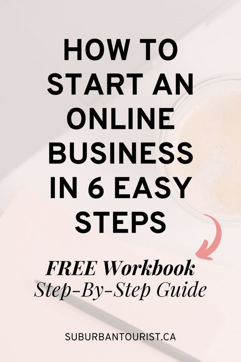 Get started with a new online business - in 6 easy steps. This beginners guide to starting an online business includes access to a free workbook that will guide you - from choosing the perfect business niche to creating an action plan. Branding Workbook, Start Online Business, Business Checklist, Online Business Opportunities, Sales Techniques, Online Business Tools, Free Workbook, Start An Online Business, Profitable Online Business