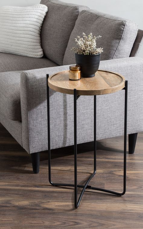 Aesthetic Table, Functional Aesthetic, Round Metal Side Table, Farmhouse End Tables, Decorative Plants, Modern End Table, Sky City, Tall End Tables, Modern End Tables