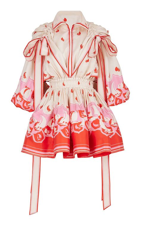 Everyday Princess, Bow Coat, Zimmerman Dress, Casual Dresses 2023, Zimmermann Dress, Fashion Collage, Dresses 2023, High Tide, Silk Mini Dress