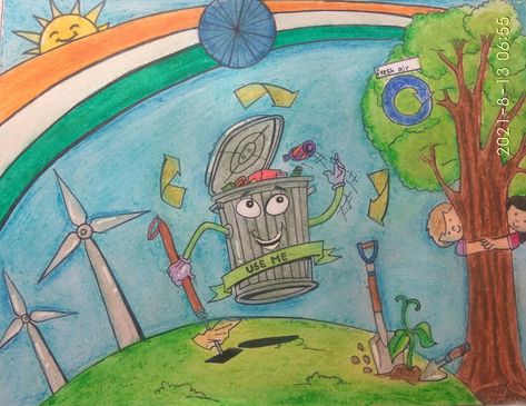 Clean India Green India drawing Green India Drawings, Clean City Green City Drawing Poster, Green India Clean India Drawings, Clean India Drawing Ideas, Clean India Green India Drawing, Swachh Bharat Drawing Ideas, Clean India Posters, India Drawing, Clean India