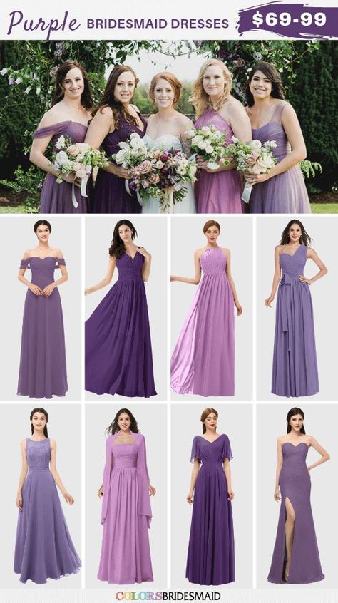 Shades Of Purple Bridesmaid Dresses, Wedding Dresses Purple, Bridesmaid Dresses Purple, Winter Wedding Bridesmaids, Lavender Bridesmaid, Purple Bridesmaid Dress, Lavender Bridesmaid Dresses, Purple Bridesmaid, Wedding Colors Purple