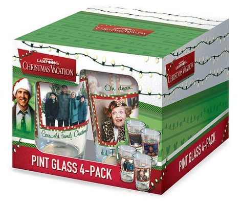 National Lampoon's Christmas Vacation Pint 4-Piece Glassware Set Griswold Themed Gift Basket, Griswold Christmas Party, Christmas Vacation Costumes, Christmas Vacation Party, Christmas Party Activities, Iconic Quotes, Griswold Family Christmas, National Lampoon's Christmas Vacation, Griswold Christmas