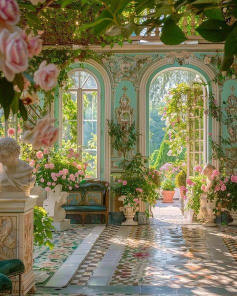 Rococo Aesthetic, Fairytale House, Fairy Castle, Fantasy House, Dream House Interior, 판타지 아트, Pretty House, Beautiful Architecture, Dream House Decor