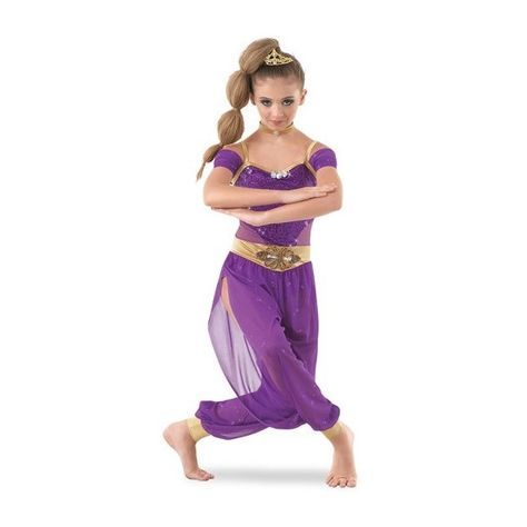 Weissman® | One-Piece Sequin Genie Character ❤ liked on Polyvore featuring costumes, glitter costume, purple genie costume, genie costume, purple costume and purple halloween costumes Arabian Princess Costume, Mini Tiara, Genie Costume, Weissman Dance Costumes, Weissman Costumes, Leotard Costume, Dance Tutus, Lyrical Costumes, Dance Costumes Lyrical