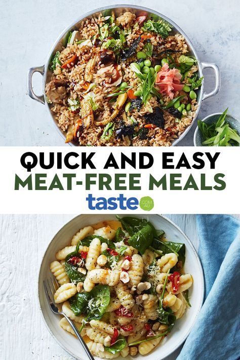 Vegetarian Recipes Dinner Easy, Wholefoods Recipes, Easy Vegetarian Dinners, Healthy Veg Recipes, Arbonne Recipes, Easy Vegetarian Recipes, Popular Dinner Recipes, Meat Free Monday, Easy Vegetarian Dinner