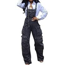 Denim Romper Outfit, Jumpsuit Jean, Cargo Overalls, Strap Jeans, Cargo Jumpsuit, Denim Dungaree, Jean Romper, Denim Wide Leg, Jumpsuit Casual