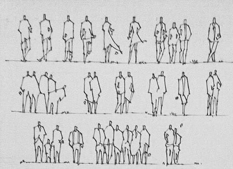 Architecture Human Figure Sketch, Human Architecture Sketch, Humans In Architectural Drawings, Human Entourage Architecture, Human Figure Sketches Architecture, Architecture Human Figures, Architectural Human Figures, Human Scale Architecture, Human Entourage