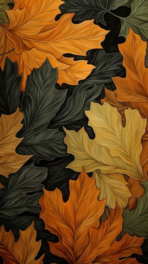 Leaf pattern some paint it | Premium Photo - rawpixel Fall Leaves Pattern, Leave Pattern, Leaves Pattern Design, Abstract Aesthetic, Leaf Patterns, One Piece Wallpaper Iphone, Leaf Images, Plant Tree, Wallpaper Abstract