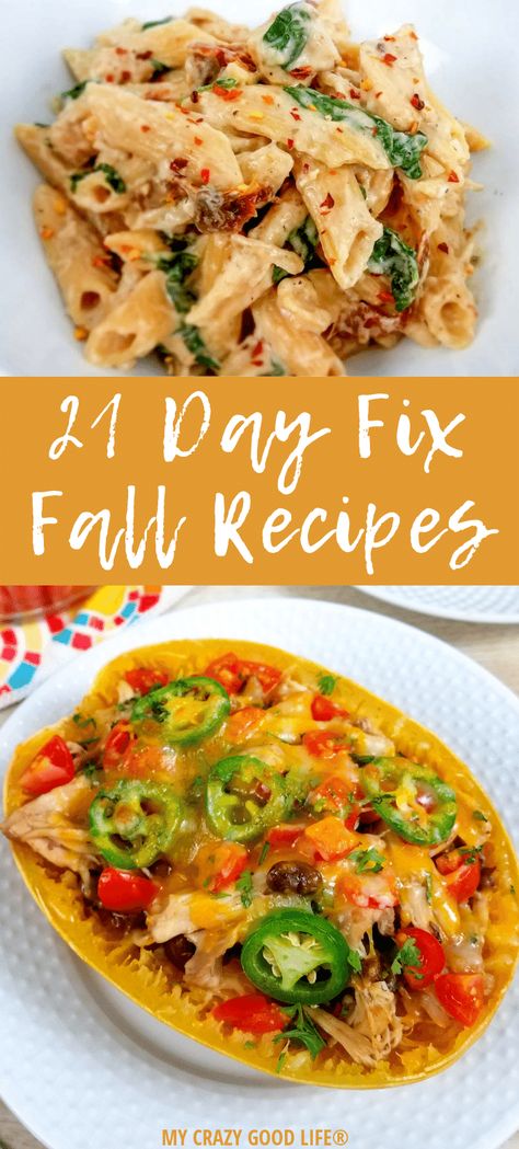 Looking for some 21 Day Fix Fall Recipes? Here are fall desserts, fall dinners, and fall drinks–all 21 Day Fix approved! 21 Day Fix Pumpkin | 21 Day Fix Apple Recipes | 21 Day Fix Zucchini Recipes | All recipes include container counts 21 Day Fix Chili, 21 Day Fix Desserts, Desserts Fall, 21 Day Fix Snacks, 21 Day Fix Breakfast, Fixate Recipes, 21 Day Fix Diet, Fall Dinners, 21 Day Fix Meal Plan