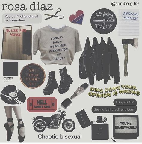 Rosa Diaz Aesthetic, Rosa B99, Epic Clothes, Rosa Diaz, Brooklyn 99, Brooklyn Nine Nine, Need Money, What Is Life About, Polyvore Outfits