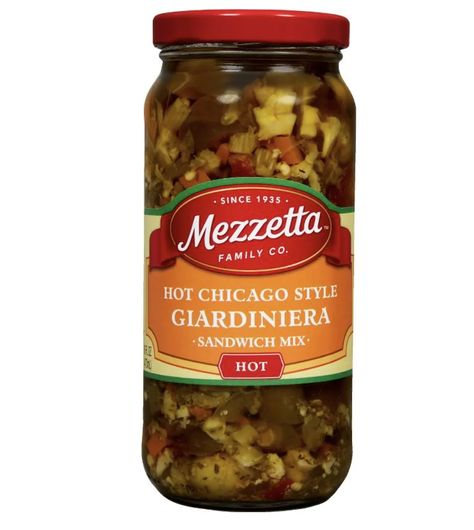 Giardiniera Recipe, Italian Beef Sandwich, Serrano Peppers, Italian Beef Sandwiches, Italian Sandwich, Pickled Carrots, Serrano Pepper, Canned Vegetables, Italian Beef