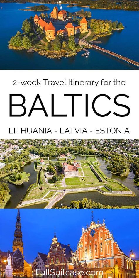 Planning on traveling to the Baltics? This trip itinerary brings you to the best places in Lithuania, Latvia, and Estonia in two weeks. Check it out! Baltic Road Trip, Estonia Latvia Lithuania, Baltics Travel, Lithuania Map, Universal Yums, Latvia Travel, Buying A Business, Lithuania Travel, Estonia Travel