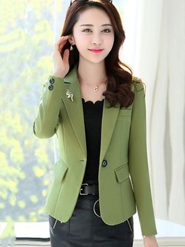 Womens Green Blazer, Plain Blazer, Women Blazer, Plus Size Formal, Business Outfits Women, Autumn Fashion Casual, Casual Office, Evening Gowns Formal, Blazer Fashion