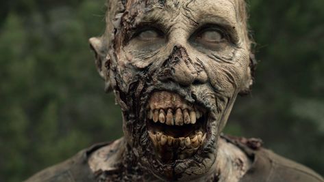 Fear the Walking Dead: Season 5 is equal parts zombie brutality and morality lesson Gore Tober, Sfx Makeup Horror Zombies, Resident Evil Zombies, Zombie Reference, Walking Dead Zombie, Zombie Mask, Zombie Face, Walking Dead Zombies, Horror Masks