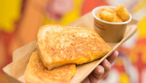 Grilled Cheese Sandwich Recipe, Recipes Sandwiches, Dole Whip Recipe, Cheese Sandwich Recipe, Cheese Whiz, Perfect Grilled Cheese, Toy Story Land, Grill Cheese Sandwich Recipes, Cheese Day