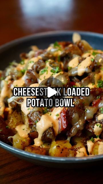 Steak And Potato Bowl, Beef Top Sirloin Steak Recipes, Loaded Potato Bowl, Potatoes Peppers And Onions, Top Sirloin Steak Recipe, Steak Bowl, Loaded Potatoes, Healthy Steak, Sirloin Steak Recipes