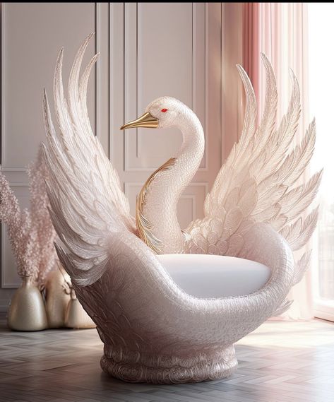 Swan Furniture, Mermaid Home Decor, Materials Board Interior Design, Tv Set Design, Unusual Furniture, Iconic Chairs, Cute Furniture, Luxury House Interior Design, Apartment Architecture