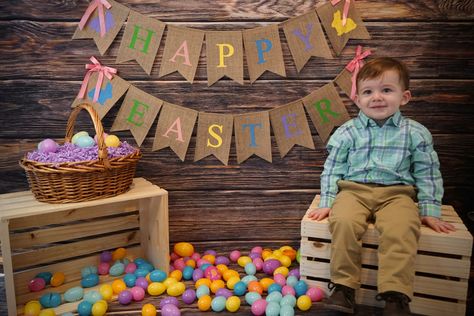 Easy toddler DIY Easter photoshoot Diy Easter Pictures Kids, Easter Photo Ideas Toddler, Easter Diy Pictures Baby, Toddler Easter Photoshoot Indoor, Diy Easter Photoshoot Baby And Toddler, Easter Photoshoot, Easy Toddler, Easter Pictures, Easter Photos