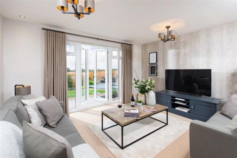 Taylor Wimpey Living Room, Grey Homes, Wimpey Homes, Taylor Wimpey, Elegant Living Room Design, Lounge Ideas, Buying A New Home, Elegant Living Room, Elegant Living