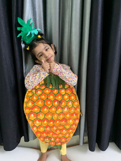 Fruits day celebration Designers Outfit, Celebration Ideas, Pool Float, Float, Pineapple, Fruit, Celebrities, Outdoor Decor