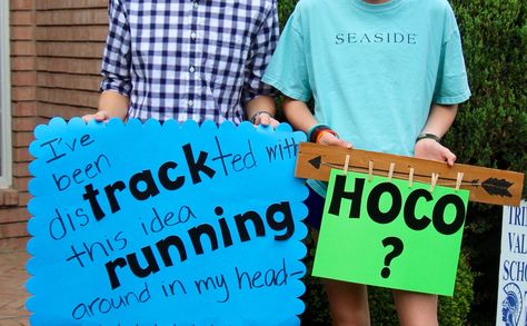 Running Hoco Proposals Ideas, Cross Country Prom Proposal, Homecoming Proposal Ideas For Cross Country, Xc Dance Proposal, Cross Country Hoco Signs, Hoco Proposals Ideas Cross Country, Running Dance Proposals, Hoco Proposals Ideas Track, Cross Country Promposal