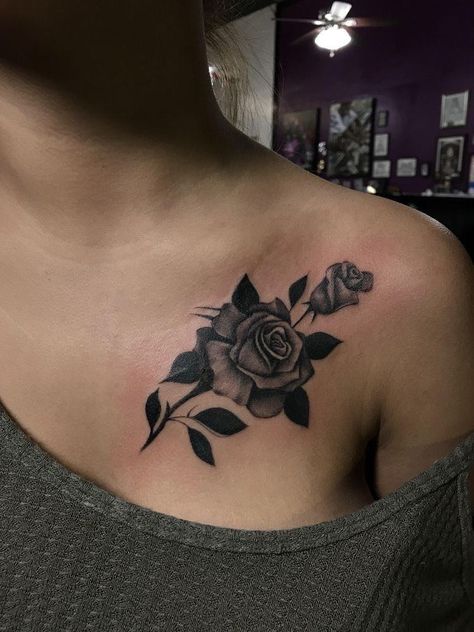 Tattoo Cover Ups For Women, Under Collar Bone Tattoos, Thor Tattoo, Tattoo Cover Ups, Cover Up Tattoos For Women, Collarbone Tattoo, Rosary Tattoo, Bone Tattoo, Small Shoulder Tattoos