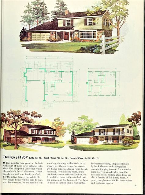 1950s House Layout, 60s House Plans, Retro House Floorplan, 70s House Layout, 1980s House Plans, 70s Houses, Gamer Woman, Colonial House Floor Plans, Sims4 Builds