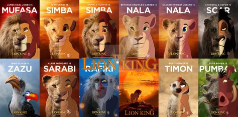 2019 THE LION KING (All CHARACTER) by sasamaru-lion on DeviantArt Lion King Characters, The Lion King 2019, Lion King 2019, The Lion King Characters, Hulk Character, Circus Characters, Lion King Pictures, The Lion King 1994, Simba And Nala