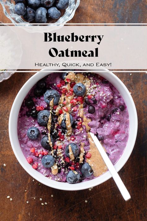 Oats With Milk, Savoury Breakfast, The Best Oatmeal, Berry Oatmeal, Blueberry Overnight Oats, Breakfast Oats, Best Brunch Recipes, Plant Based Recipe, Breakfast Oatmeal