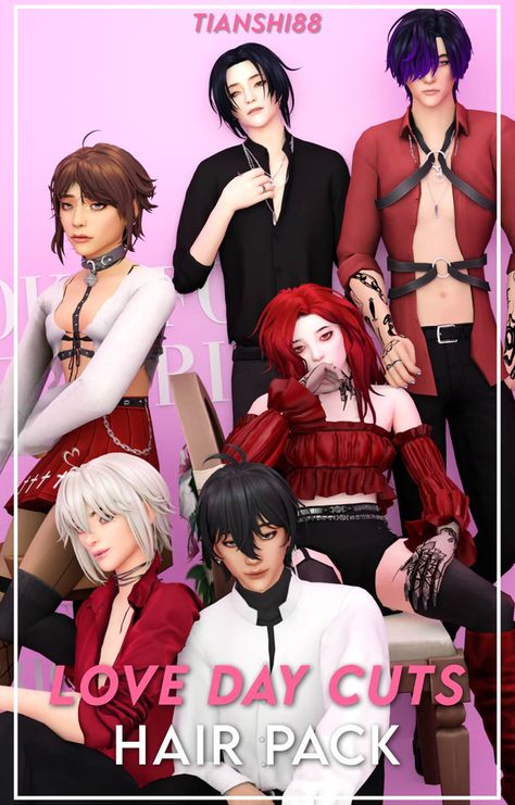 Los Sims 4 Mods, Sims 4 Anime, Pelo Sims, The Sims 4 Packs, Sims 4 Mm Cc, Sims 4 Body Mods, Free Sims, Sims 4 Cc Folder, Love Day