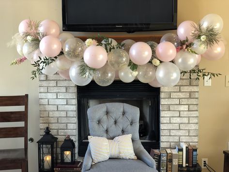 Afternoon Bridal Shower Food, Bridal Shower Balloon Garland, Diy Blush, Bridal Shower Balloon, Bridal Shower Colors, Baby Shower Favors Diy, Blush Bridal Showers, Bridal Shower Inspo, Bridal Shower Balloons