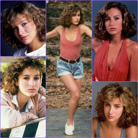 Jennifer Grey as 'Baby' Houseman Jennifer Grey Hair, Jennifer Grey 80s, Jennifer Grey Dirty Dancing, Baby Dirty Dancing, Dirty Dancing Movie, 80s Celebrities, Jennifer Grey, Dance Movies, Dancing Baby