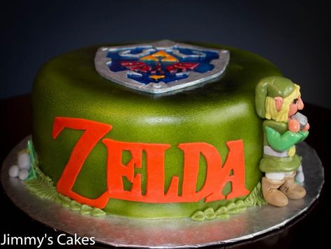 #Zelda Cake Legend Of Zelda Cake, Zelda Cake, Zelda Party, Video Game Cakes, Zelda Birthday, Marvel Cake, Baker Cake, Cake Designs Images, Torte Cupcake