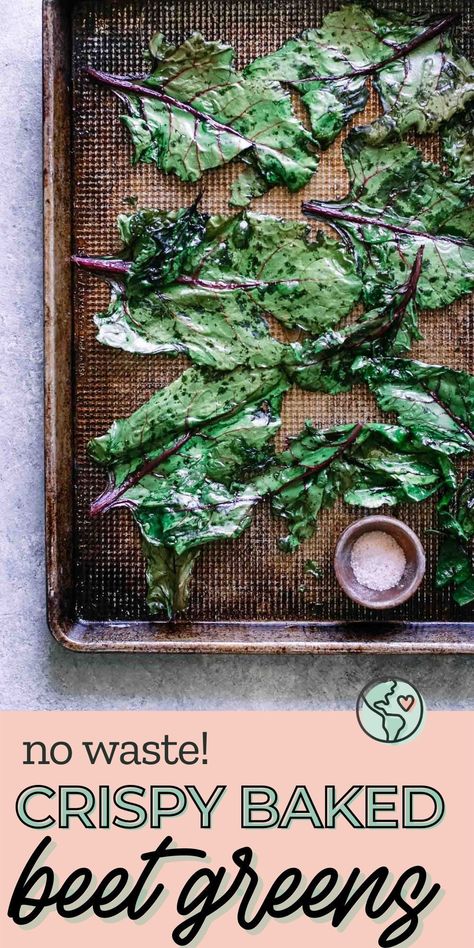 Beetroot Leaves Recipe, Beet Leaf Recipes, Beet Tops, Beet Green Recipes, Beet Leaves, Radish Leaves, Green Chips, Beet Chips, Beetroot Recipes