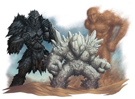 Sand Golem, Dark Sun, Humanoid Creatures, D D Monsters, Dragon Rpg, Fantasy Races, Sun Art, Fantasy Monster, Creature Concept Art