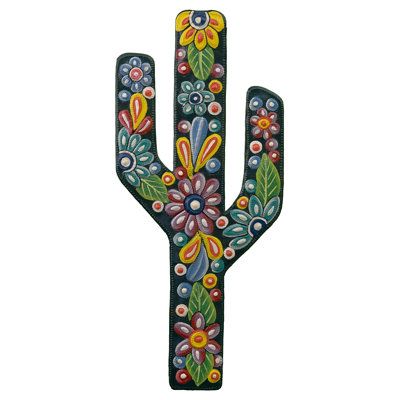 Wild West Crafts, Cactus Paintings, Sunflower Wall Decor, Adobe House, Pink Frosting, Cactus Painting, Oil Drum, Botanical Wall Decor, Talavera Pottery