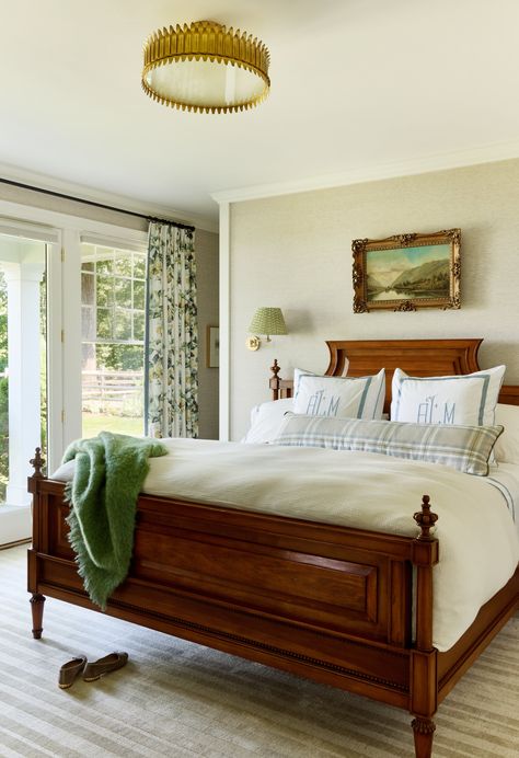 Hillstead View | McCory Interiors | Kristen McCory | Interior Designer | Connecticut — McCory Interiors New England Bedroom, Home Highlights, Bedroom Vibes, New England Home, New England Homes, Primary Bedroom, Up House, Home Magazine, Traditional Bedroom