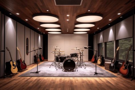 The Best Lighting Design Ideas for Music Recording Studio: Effective & Cool – LED Lights Direct Studio Music Design, Music Studio Lighting, Studio Recording Room, Best Led Lights, Music Studio Design, Linear Light Fixture, Lighting Design Ideas, Music Recording Studio, Music Recording