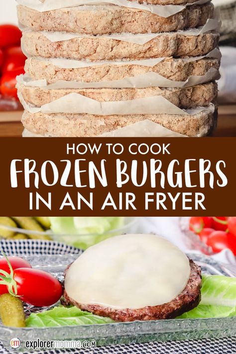 Turkey Burgers In Air Fryer, Burgers In Air Fryer, Cooking A Frozen Turkey, Reheat Turkey, Air Fryer Turkey, Braised Chicken Breast, Turkey Patties, Frozen Turkey, Turkey Burger Recipes