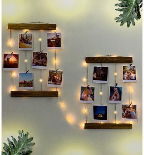 2 Photo Frame, Led Light Wall, Easy Room Decor, Memory Frame, Custom Portrait Illustration, Wall Niche, Photo Board, Pinterest Room Decor, Decoration Photo