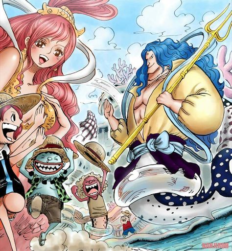 Fishman Island - A certain hero's hat is all the rage Fishman Island, Cartoon Ideas, Anime D, One Piece Meme, One Piece 1, One Piece Images, One Piece Comic, One Piece Fanart, Anime Merchandise