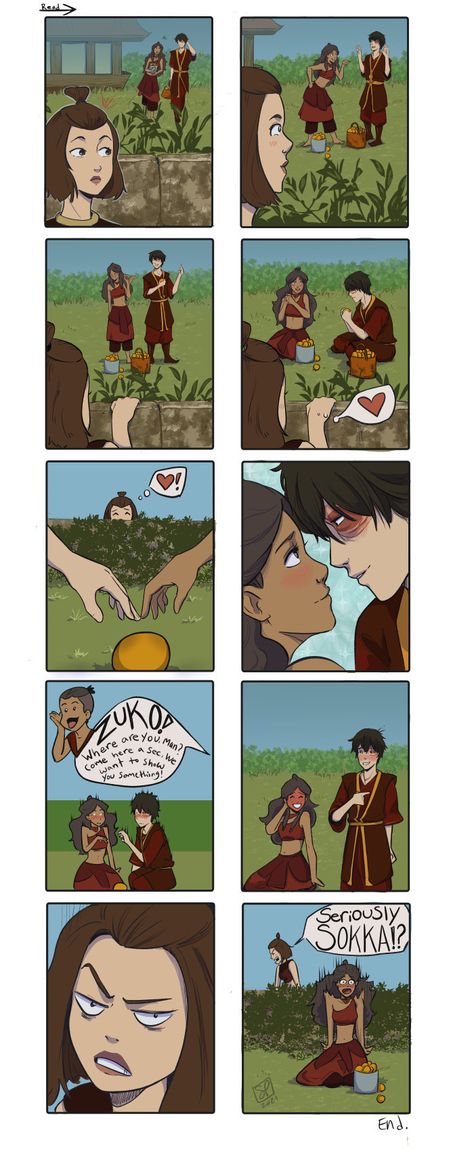 Katara And Zuko Comics, Zutara Fanfiction, Avatar Ang, Zuko And Katara, Avatar Legend Of Aang, Avatar Zuko, Avatar The Last Airbender Funny, Avatar Funny, Korra Avatar