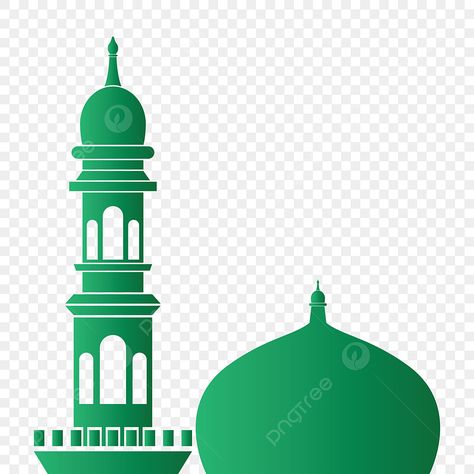 Masjid Minar, Cool Clipart, Happy Islamic New Year, Mosque Vector, Islamic New Year, Cool Green, Line Art Vector, New Years Background, New Backgrounds